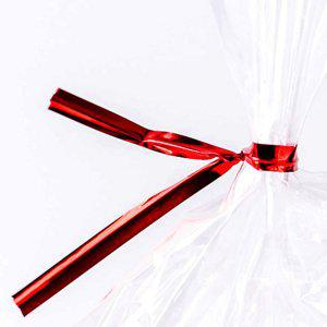 빨간색 빵끈(15cm) 벌크 긴 절단 철사끈 레드 포장 선물 크리스마스 기념일 발렌타인