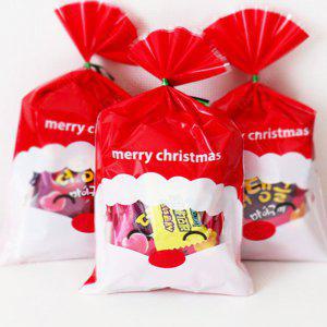 크리스마스 간식 비닐봉투 선물세트 산타 포장지 기프트백 과자 젤리 어린이 초등학생 아기