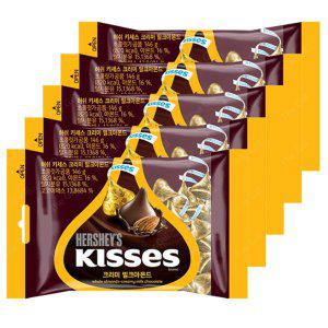 아몬드 키세스 5봉지 밀크 초콜릿 허쉬 크리미 단체 대량 구매 발렌타인 화이트 데이