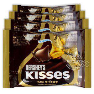 키세스 밀크초콜릿 4봉지 허쉬 크리미 초코렛 회사 사무실 직장인 간식 KISSES CHOCOLATE