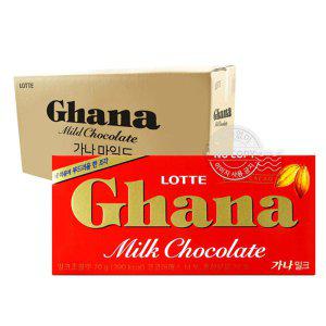 가나 초콜릿 40개 1박스 밀크 초콜렛 대량 벌크 단체 발렌타인 화이트 데이 Ghana