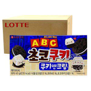 ABC 초코쿠키 쿠키앤크림 32개 1박스 화이트 초콜릿 과자 어린이 초등학생 단체 간식 선물
