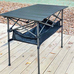 야외용 수납 테이블 대형 철제 식탁 6인용 알루미늄 주머니 조립식 캠핑 마당