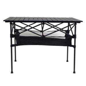 야외용 수납 테이블 알루미늄 식탁 4인용 조립식 실외 캠핑 옥상 테라스