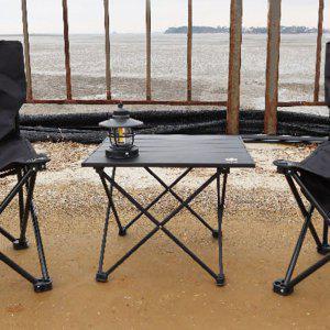 초경량 야외용 테이블 캠핑 식탁 소형 2인용 접이식 조립식 휴대용 알루미늄 가벼운