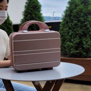 14인치 미니 레디백 캐리어 보조 가방 이너 포켓 핑크/블랙 여행 출장 캠핑 장난감 화장품 짐싸기