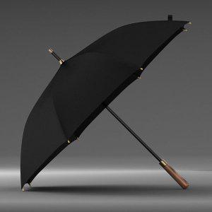 고급 골프 장우산 대형 의전용 자동 우드 핸들 프리미엄 블랙/네이비/그린/와인 캐디 라운딩