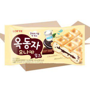 옥동자 모나카 아이스크림 24개 1박스 밀크 초코 샌드 대량 구매 단체 ICE CREAM