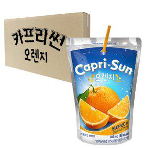 카프리썬 오렌지 200ml 20개 1박스 빨대 음료수 비타민C 대량 단체 구매 JUICE