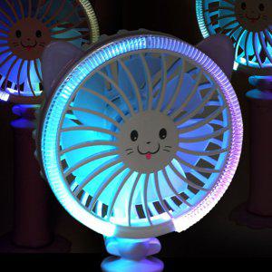 LED 라이트 미니 선풍기(색상랜덤) 고양이 손풍기 휴대용 키즈 유아 단체 선물 답례품