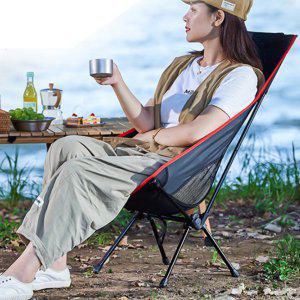 초경량 접이식 의자 캠핑 체어 대형 사선 통기성 패브릭 천 메쉬 여름 블랙 야외용