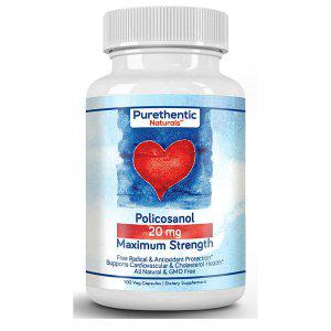 해외 Purethentic Naturals Policosanol 20MG 100캡슐