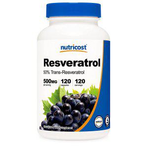 해외 Nutricost Resveratrol 500mg 레스베라트롤 120