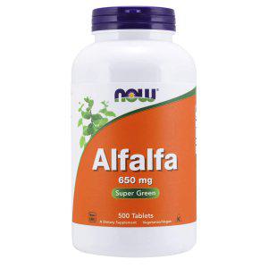 해외 NOW Supplements Alfalfa 알팔파 650mg 500정