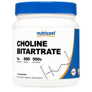 해외 Nutricost Choline Bitartrate 콜린 1g 분말 500