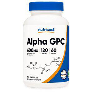 해외 Nutricost Alpha GPC Choline 콜린 300mg 120캡