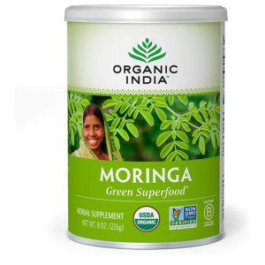 해외 Organic India Moringa 모린가 잎 추출 226g
