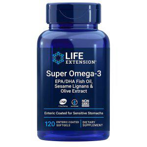 해외 Life Extension 오메가3 EPA DHA 폴리펜 120캡슐