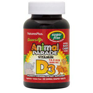 해외 Natures Plus Vitamin D3 비타민D3 체리 90정
