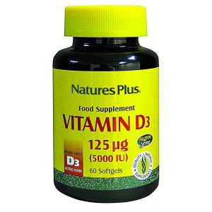 해외 Natures Plus Vitamin D3 비타민D3 60캡슐