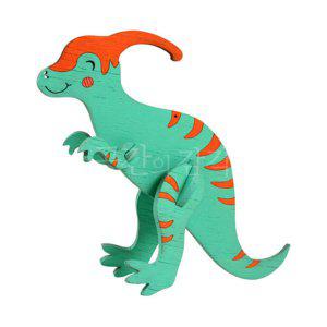 공룡 나무 모형 만들기 파라사우롤로푸스 목재 인형 조립 색칠 DIY 초등 저학년