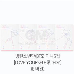 1CD_방탄소년단(BTS)-미니5집[LOVE YOURSELF 承 Her](E버전)(스페셜포토카드(일부랜덤)+포토카드+스티커팩+미니북20P)