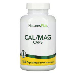 Natures Plus 칼슘 500mg 마그네슘 250mg 180캡슐 1개