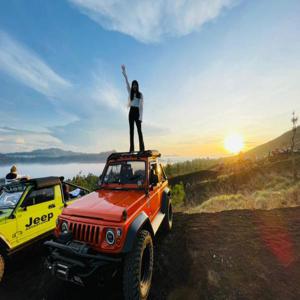 Kintamani에서의 Mount Batur Offroad 일출 지프 개인 투어 | 발리