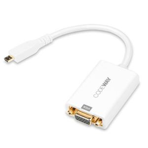Micro HDMI to VGA 컨버터 길이 23m 오디오 미지원