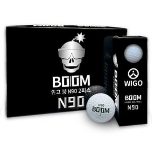 WIGO BOOM N90 프리미엄 2피스 골프공 [1세트 = 12구]