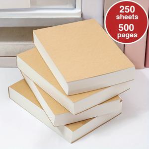 특별 제공 250 매 500 페이지 빈 노트 학생 노트 초안 책 스케치 낙서 두꺼운 Tearable 스케치북 사무용품 편지지