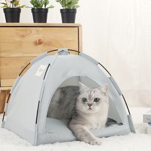 고양이 & 개를위한 단색 애완 동물 텐트 고양이 둥지 고양이 개집 개 둥지 고양이 개 잠자는 둥지 고양이 개 텐트
