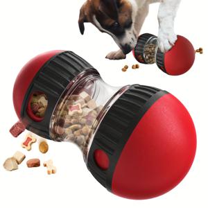개를 위한 음식을 숨길 수 있는 장난감 1개, 천천히 먹이는 장난감, 공 모양의 장난감, 상호작용과 교육적인 개 장난감 즐기기
