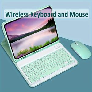 아이패드 에어 프로 미니용 안드로이드/IOS/삼성/샤오미 태블릿용 무선 키보드와 마우스 영어 키보드