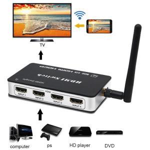 HDMI 스위치, 4 in 1 Out 오디오 비디오 컨버터, 무선 와이파이 디스플레이 어댑터, 스크린 미러, 아이폰 I
