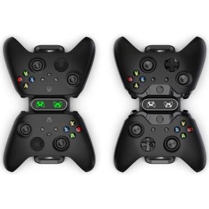 Xbox One/Series X/S/Elite용 HONCAM 컨트롤러 충전기 스테이션2 x 1200mAh 충전식 배터리 팩 포함 배터리