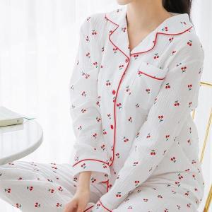 [오노마] ONM 여성 여자 편한 면 여름 파자마 홈웨어 잠옷 세트 (S10376194)