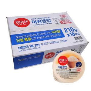 햇반 이천쌀밥 210g 18개 박스 맛있는 즉석밥 캠핑 여행 자취생 필수품_MC