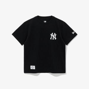 [신세계몰]뉴에라키즈반팔티 GQC 14310261 [키즈] MLB 뉴욕 양키스 페이즐리 티셔츠 블랙