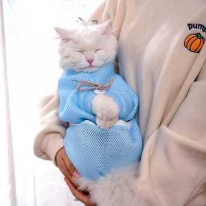 고양이 셀프미용 옷 긁힘 물림 방지 약먹이기 발 고정