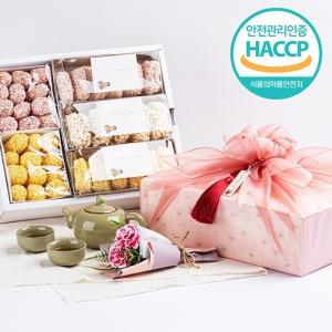 [웰굿]HACCP 강릉 명품 수제전통한과 카네이션 선물세트(600g)