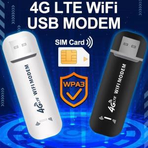 4G LTE 무선 휴대용 와이파이 라우터 USB 동글 모뎀 스틱, 모바일 광대역 150Mbps 드라이버 프리 지원, 다