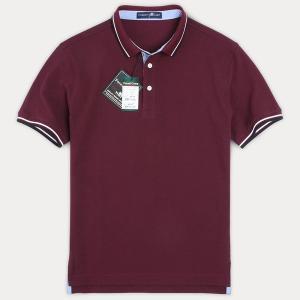 [포레스트캠프]Regular Fit Cotton Collar T-Shirts/코튼 반팔 카라 티셔츠/~4XL[FCTH1282-Burgundy]