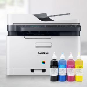 삼성 SL-C563FW 컬러 레이저복합기 프린터 정품토너+리필토너세트