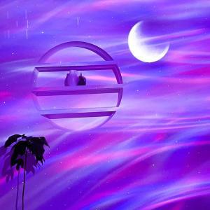 [신세계몰]글루시 오로라 무드등 우주 달 은하수 조명 미러볼 집들이선물