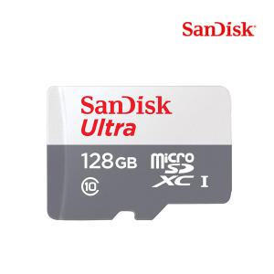 샌디스크 울트라 MicroSDHC/XC 128GB Class10 U1 마이크로SD 카메라 블랙박스 메모리 카드 128기가
