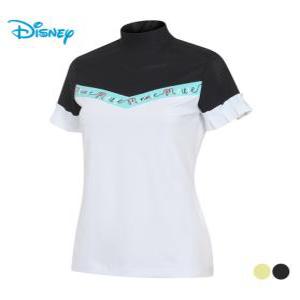 [디즈니골프][디즈니골프] 여성 소매 주름 포인트 반폴라 티셔츠 DK2LTS051