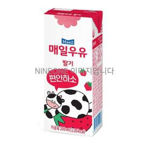 무료배송 매일 멸균 딸기맛우유 200MLX24개 /MH_MC
