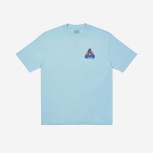 팔라스 반팔 티셔츠 여름 트라이퍼그 컬러 블러 페일 블루 20FW