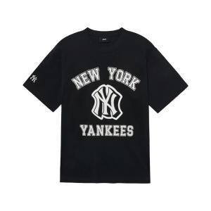 [MLB] 공용 바시티 오버핏 반팔 티셔츠 3ATSV0233-50BKS
